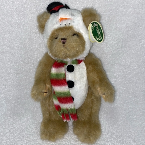 NWT Bearington Frost E. Bear snowman teddy. Ear - Picture 1 of 9